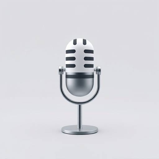 Audio recording icon, a microphone