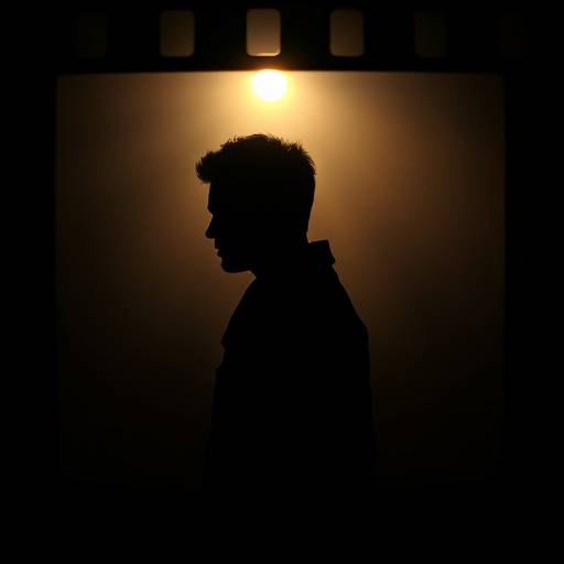 Casting icon, a person silhouetted within a film frame