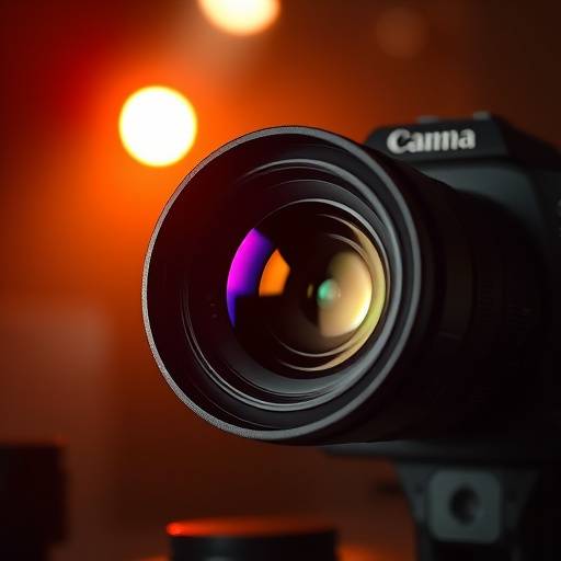 Cinematography icon, a camera lens